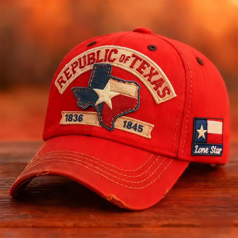 Popular Baseball Cap Texas Logo Embroidery Hat Outdoor Sports Visor Sun Protection Cap
