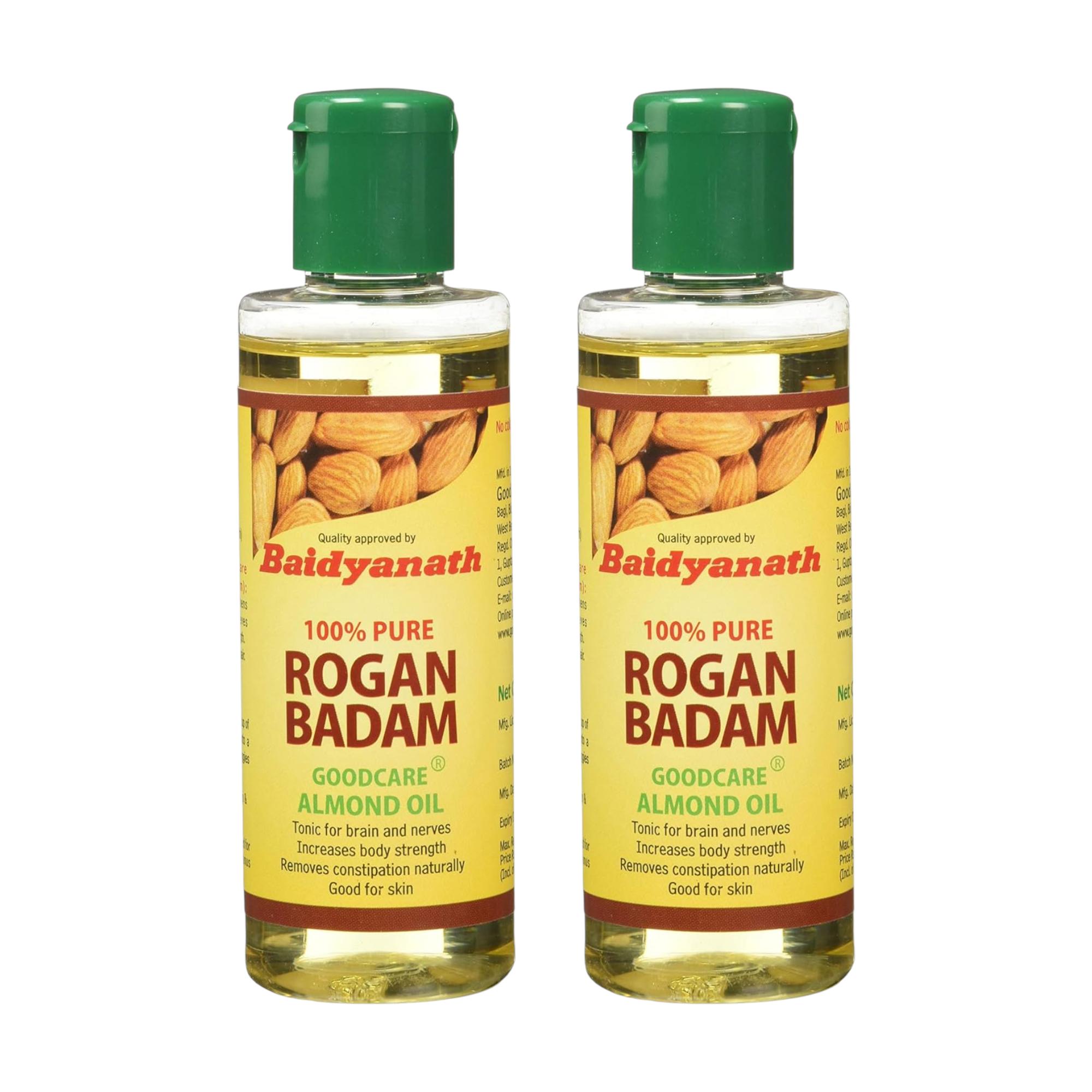 

Vansaar Rogan Badam Масло сладкого миндаля 100 млx Упаковка из 2 штук Чистое Натуральное Холодного отжима Питательное масло для гладкой кожи и здорового ухода за волосами