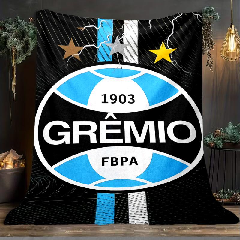 1PC Grêmio FBPA Printed Soft Flannel Blanket Throw for Adult Bedroom Living Room Sofa Camping Travel Fan Gifts Christmas Gifts