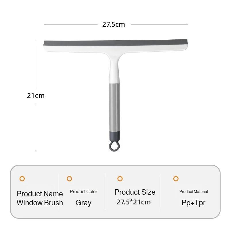 Silicone Squeegee Window Cleaner Bathroom Mirror Scraper Tool Multi-Surface Streak-Free Cleaning Kit Professional Home Kitchen