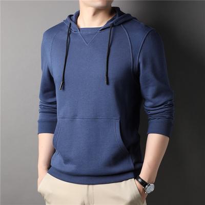 Long-sleeved Hoodie Men's Spring and Autumn New Loose Outer Top Youth Sports Casual Base Shirt