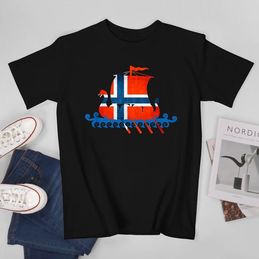 More Design Norway Flag Norse Unisex Tshirt Tees Tshirt Oneck T Shirts Unisex Boys Clothing 100 Cotton