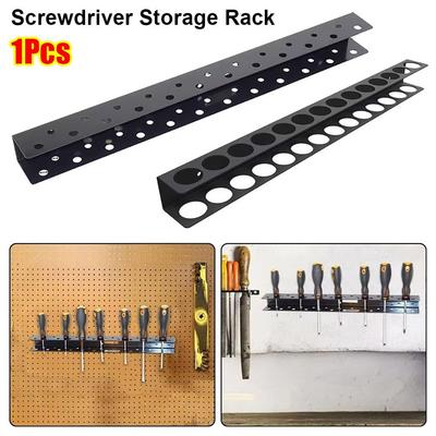 1Pcs Steel Screwdriver Storage Rack Wall Mount Pliers Organizer Holder Hardware Tool Organizer