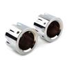 Chrome Motorcycle CNC Front Axle Nut Cap Cover Bolts for Harley Touring Softail Road King Glide Dyna Street 500 XG500 XG750 etc.