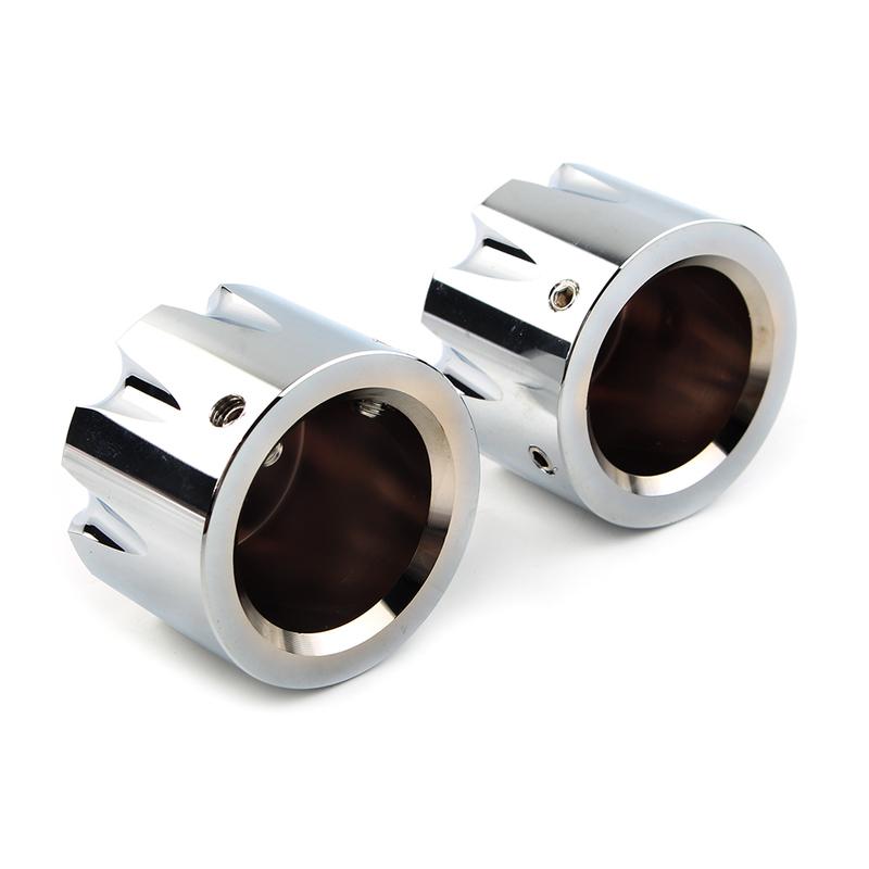 Chrome Motorcycle CNC Front Axle Nut Cap Cover Bolts for Harley Touring Softail Road King Glide Dyna Street 500 XG500 XG750 etc.