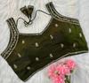Choli Indiano Pakistano per Feste e Matrimoni Blusa Designer Ricamata da Donna