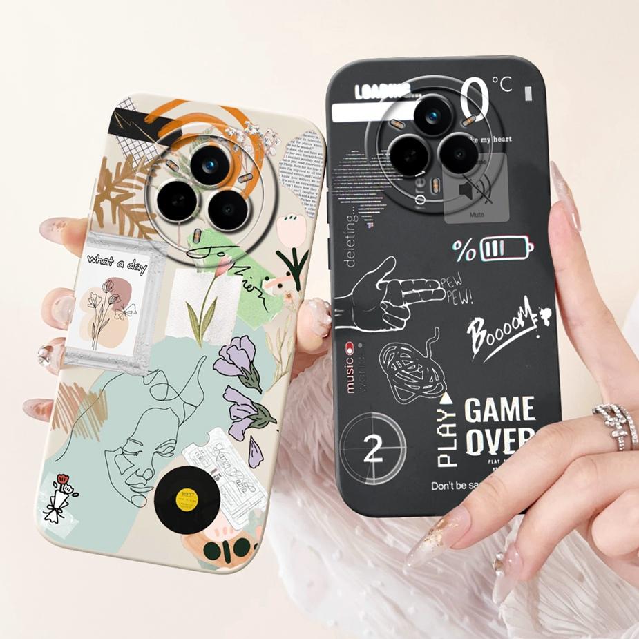 Für Realme 14 Pro 5G Hülle RMX5056 Stylische Kunstbemalte Abdeckung Stoßfeste Handyhülle Für Realme 14 Pro Plus Realme14 Pro+ Weiche Taschen