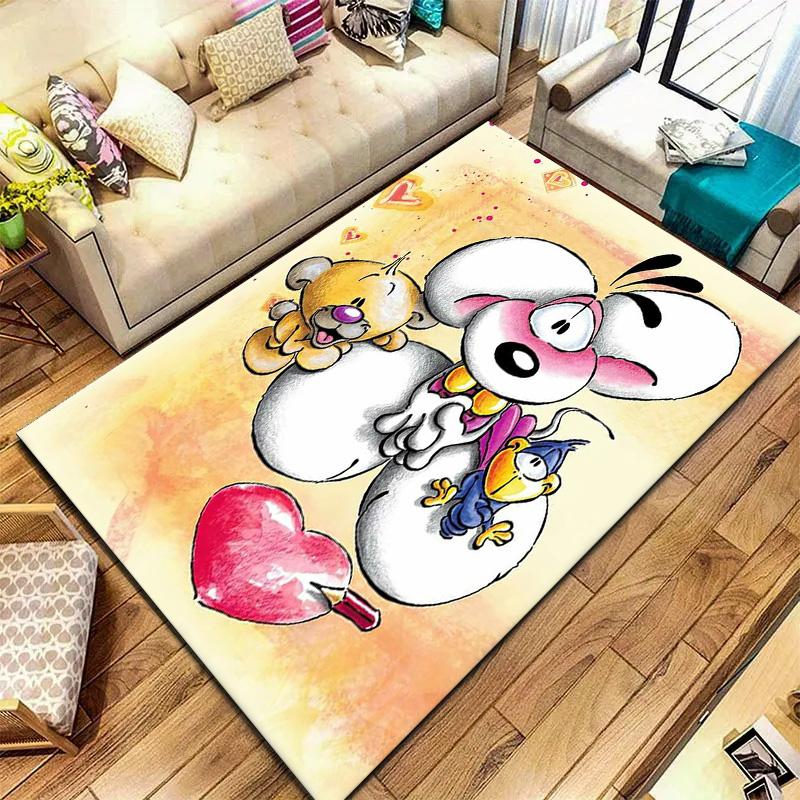 Diddl Carpet Rug for Living Room Bedroom Home Sofa Decoration,Kids Play Non-slip Floor Mat