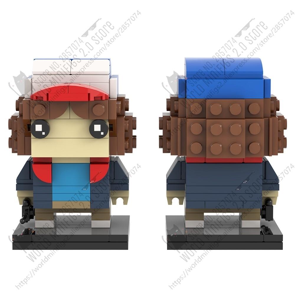 MOOXI Horror TV Figures Demon Brickheaded Building Blocks Models Sets MOC Bricks DIY Assembly Toys Kids Gifts Collection Display