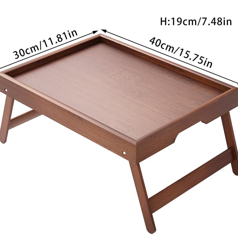 Бамбуковый складной столик-поднос для кровати Ru Han