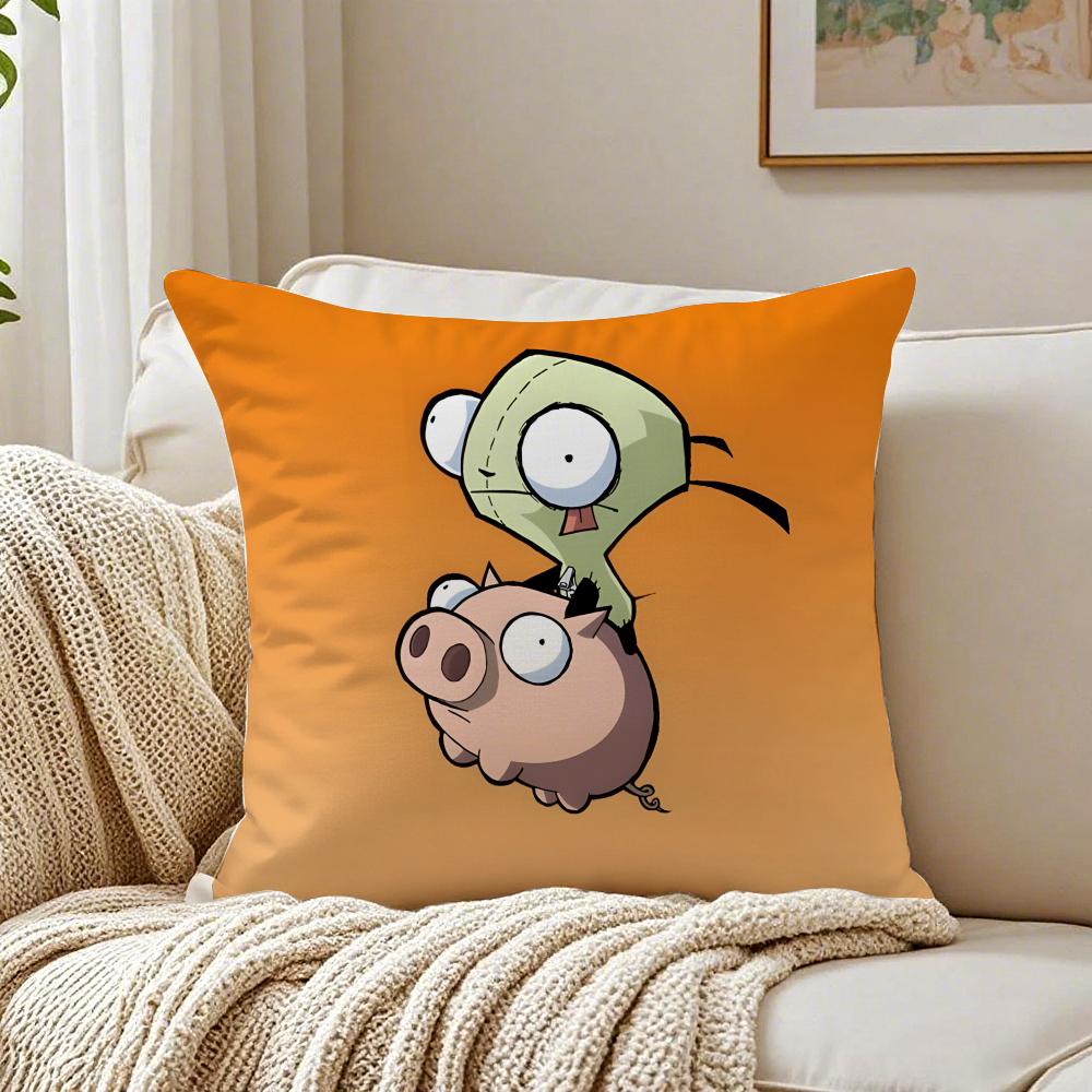 Animation I-Invader Cushion Cover Pillowcase Anti-Dustmite Living Room Sofa Decor Cushion Room
