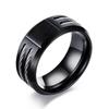 Personalized Chunky Ring for Men Boys,Engrave Initals Image Symbol Stainless Steel Ring,Stylish Jewelry Gift To Dad Husband