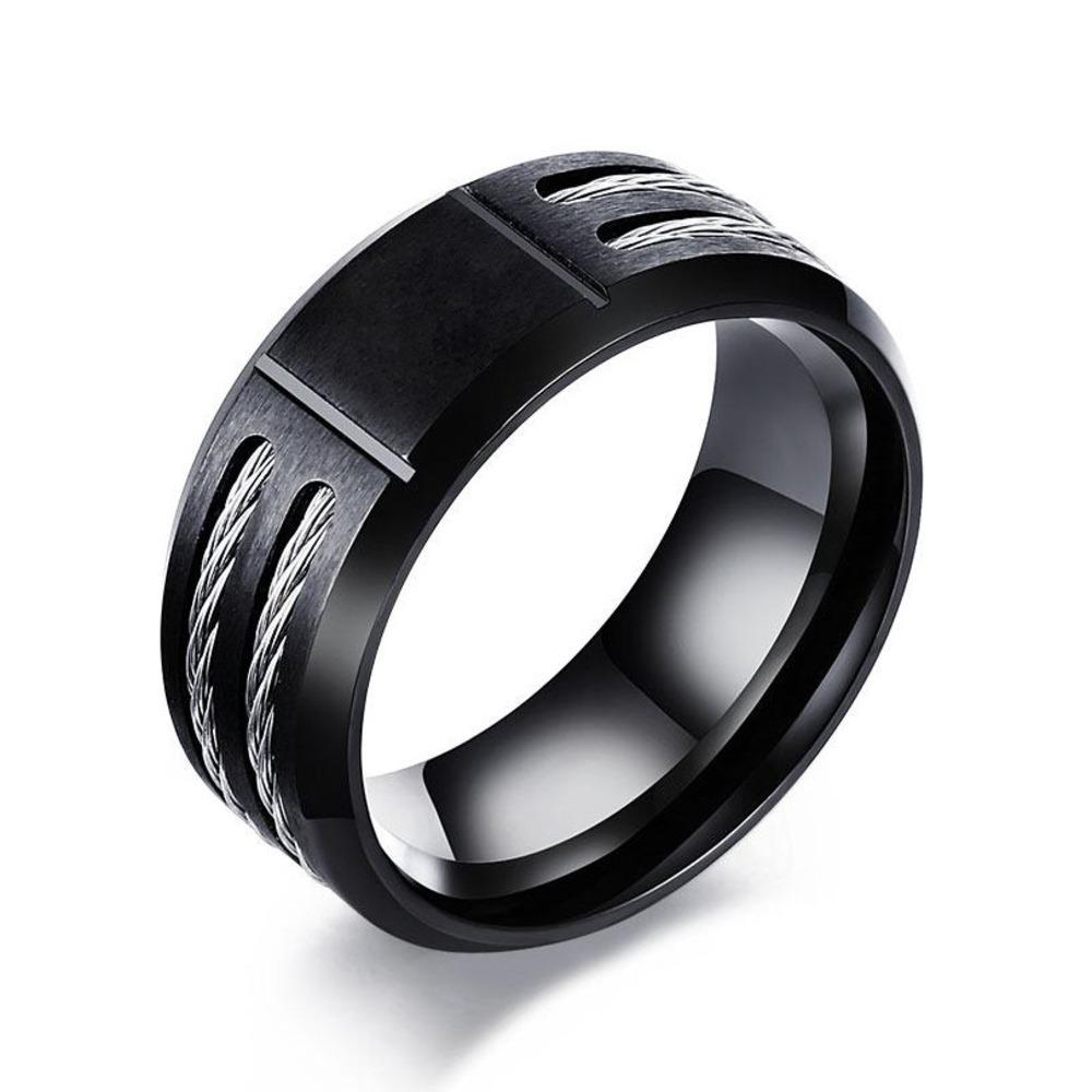 

Personalized Chunky Ring for Men Boys,Engrave Initals Image Symbol Stainless Steel Ring,Stylish Jewelry Gift To Dad Husband 12&no words