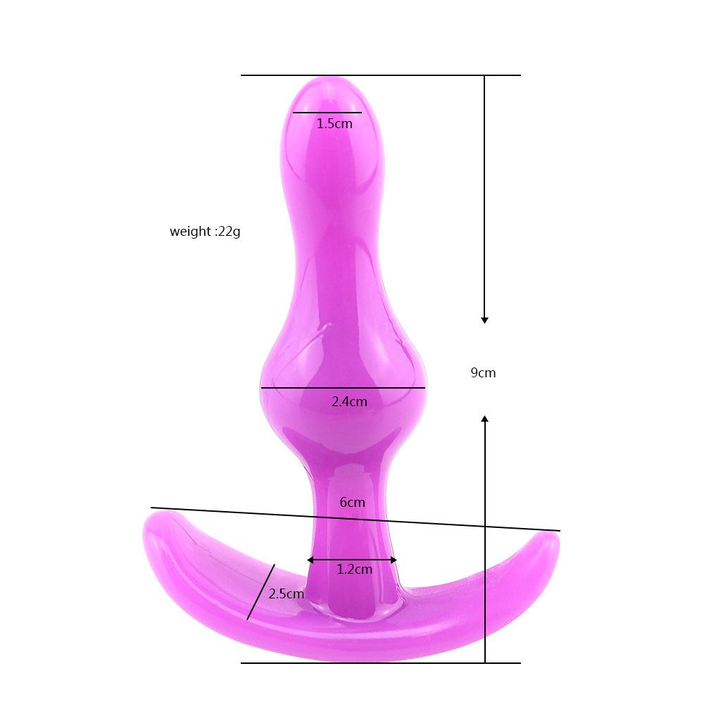 Měkké silikonové anální kolíky pro začátečníky Anální stimulátor Trenér Sex Play Hračka pro ženy Páry Masáž bodu G Unisex sex