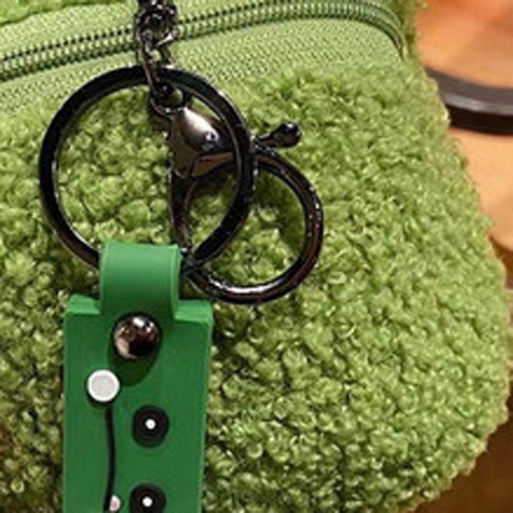 Pendant Earphone Storage Bag Key Charm Frog Plush Coin Bag Keychain Zipper Coin Purses Mini Wallet