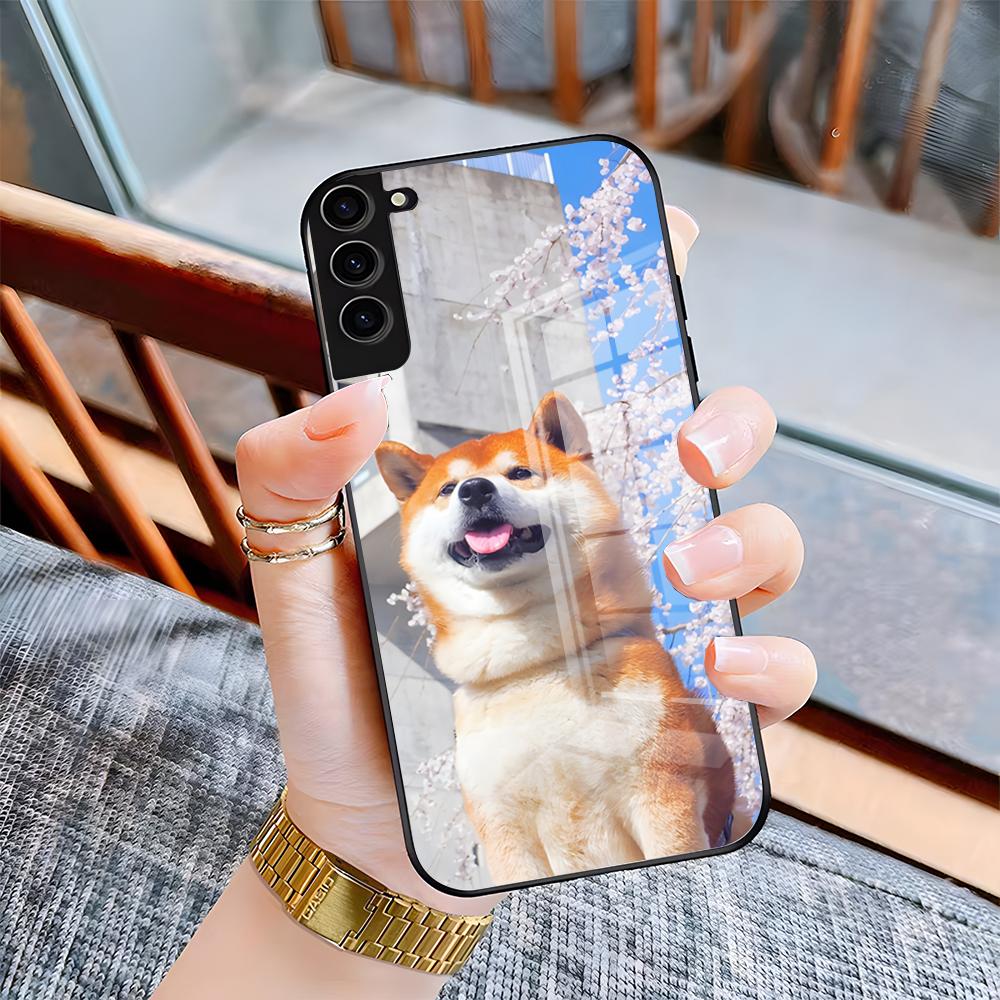 S-Shiba I-Inu Phone Case For Samsung S26 S25 Plus S20 S20 Plus S22 Ultra S23 FE S21 Plus S21 Ultra Glass Cover