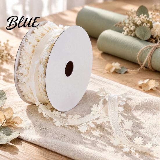 Яркая Зеленая Лента для Поделок с Листьями для DIY и Упаковки Подарков Ширина 1,6 Дюйма Длина 20 м Прочная Тканевая Лента для Поделок Декоративная Отделка Свадебная Вечеринка