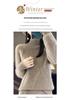 Women's Autumn/Winter Half-High Collar Knit Wool Sweater: Elegant, Loose-Fit Diamond Pullover