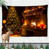 Christmas Atmosphere Tapestry Celebrate Festival Christmas Tree Living Room Home Wall Background Hanging Decorative Tapestry