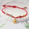 Handmade Braid Lucky Sheep Red String Bracelet Chinese Zodiac Sign New Year Rope Braided Bracelet Gifts For Women Men Kids