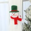 Cartoon snowman doll Christmas wind curtain straps Creative woven curtain decoration Cartoon bundled straps