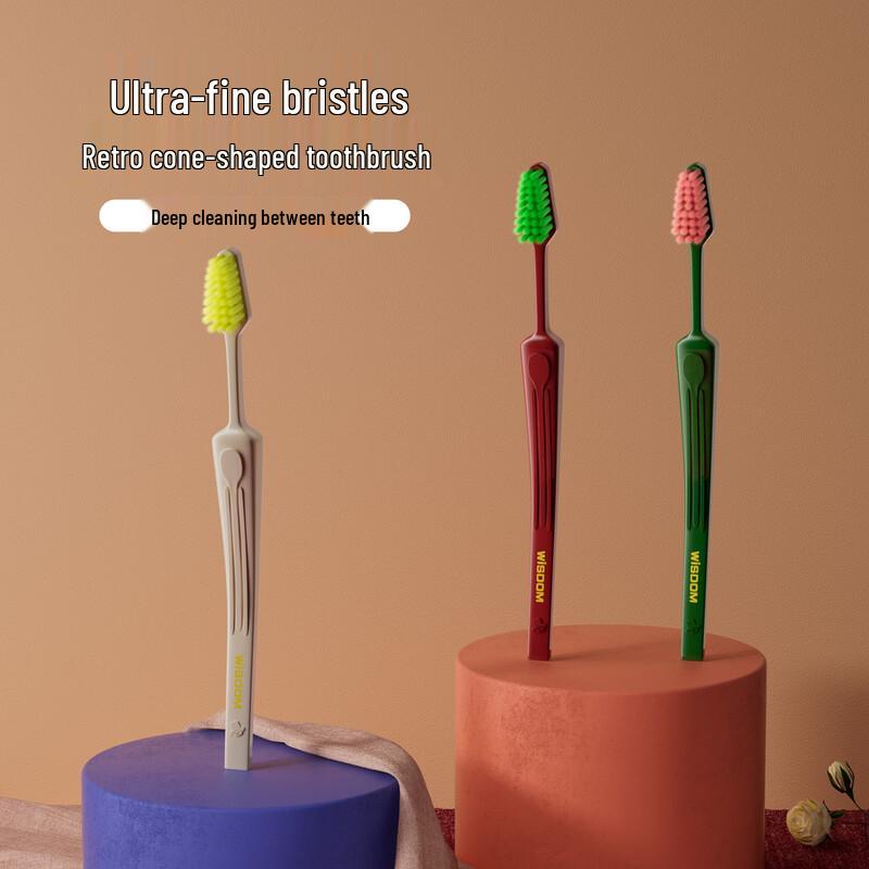 WISDOM Retro Small Head Toothbrushes (10 Pack)
