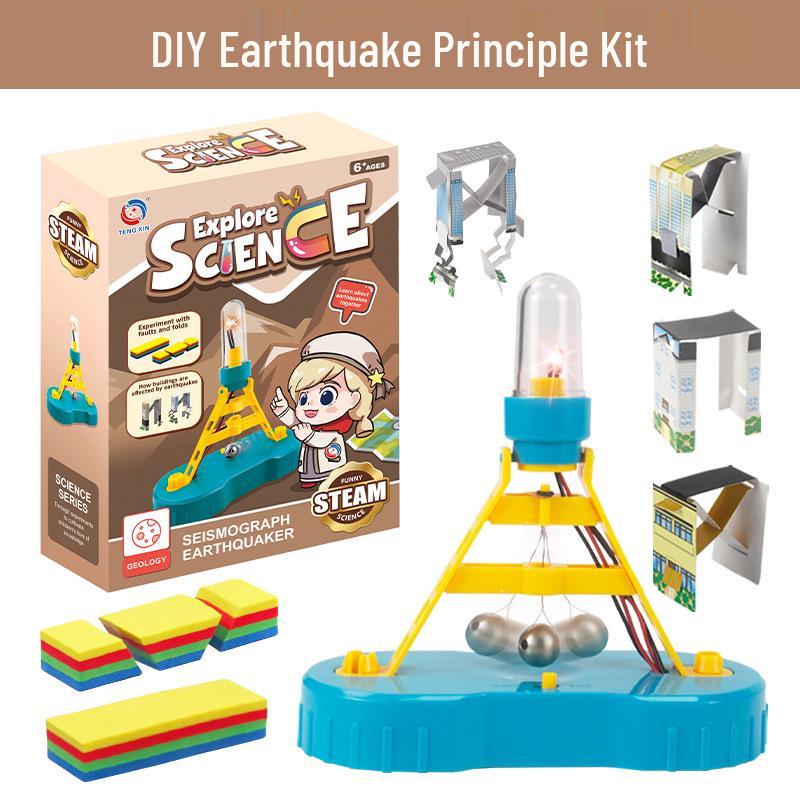 Kids Geology Earthquake Alarm Science Kit - Educational and Fun STEAM Toy