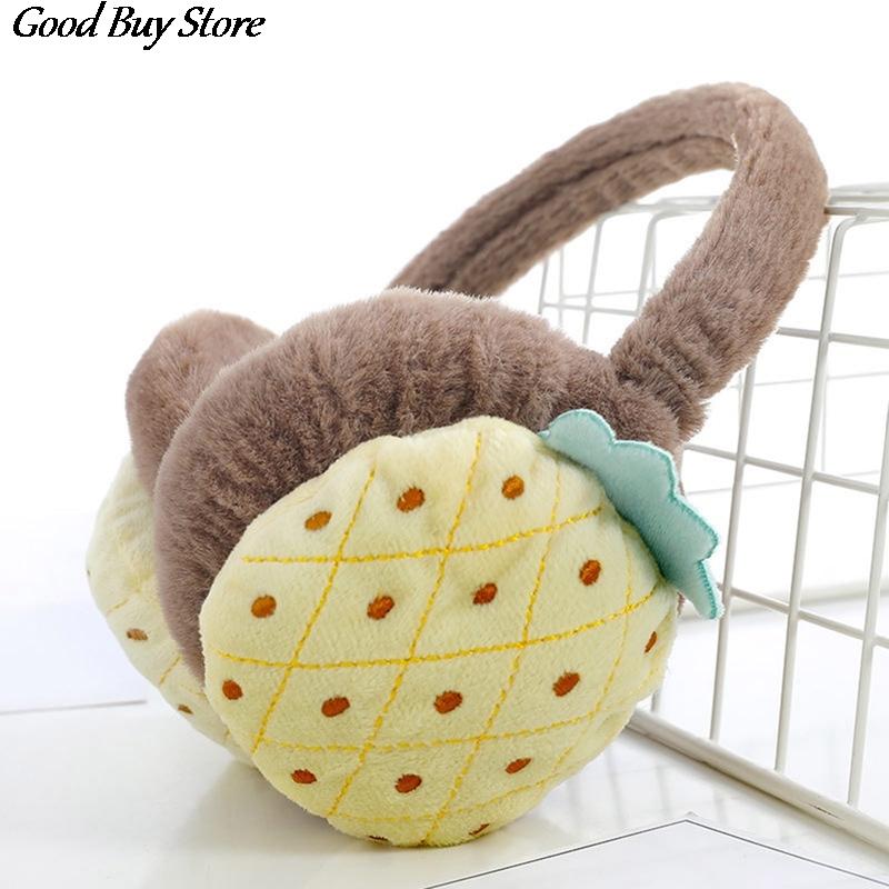 Lovely Fruit Winter Soft Earflap Children Kids Keep Warm Earmuffs Outdoor Skiing Ear Muff Cartoon Headphone Warmer Plush Caps