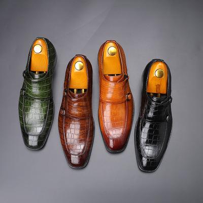 Erkek Elbise Ayakkabı Kişilik trendi Paty Deri Düğün Ayakkabıları Erkek Daireler Deri Oxfords Resmi Ayakkabı