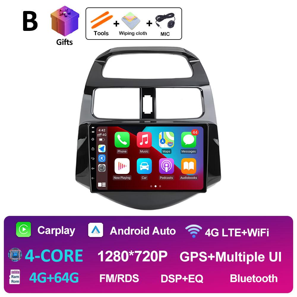 Android 14 Car Video For Chevrolet Spark Beat Matiz Creative 2010 2011 2012 2013 2014 Radio Player GPS Navigation Auto Tools 4G