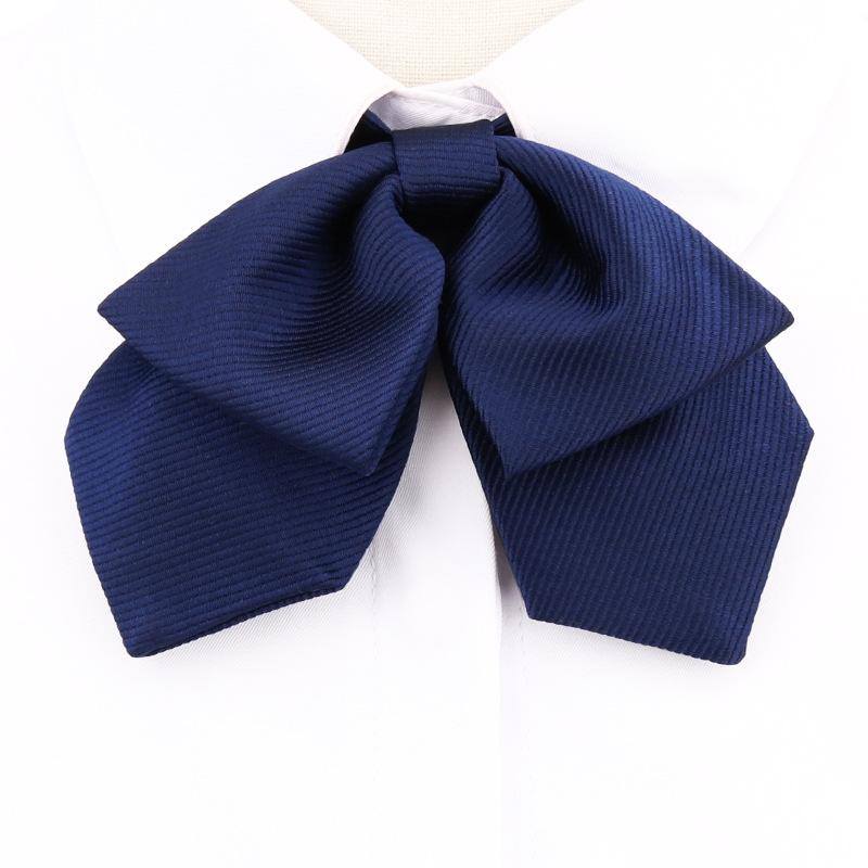 Japanese And Korean Version Of Female Collar Flower Double-Layer College Wind Ribbon Free Jk Bow Bow Graduation Photo Tie Sailor Suit