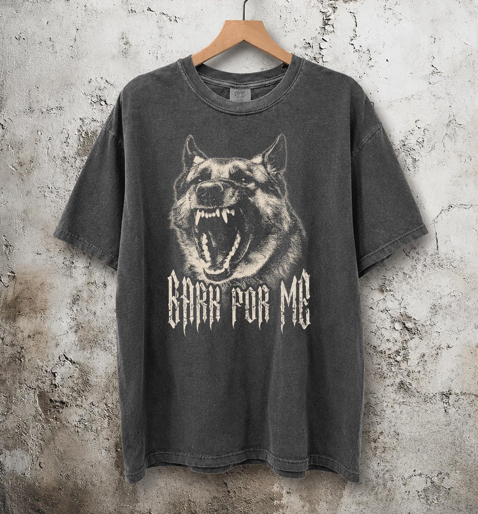 Comfort Colors Vintage Wash Dog T-Shirt, Angry Animal Graphic Tee XL
