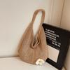 Summer Seaside Vacation Beach Woven Shoulder Bag Women's 2025 New Large-capacity Flower Cotton Thread Hollow Tote Bag