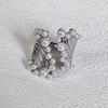 Elegante Anello Statement con Perla – Regolabile, Banda Larga Unica