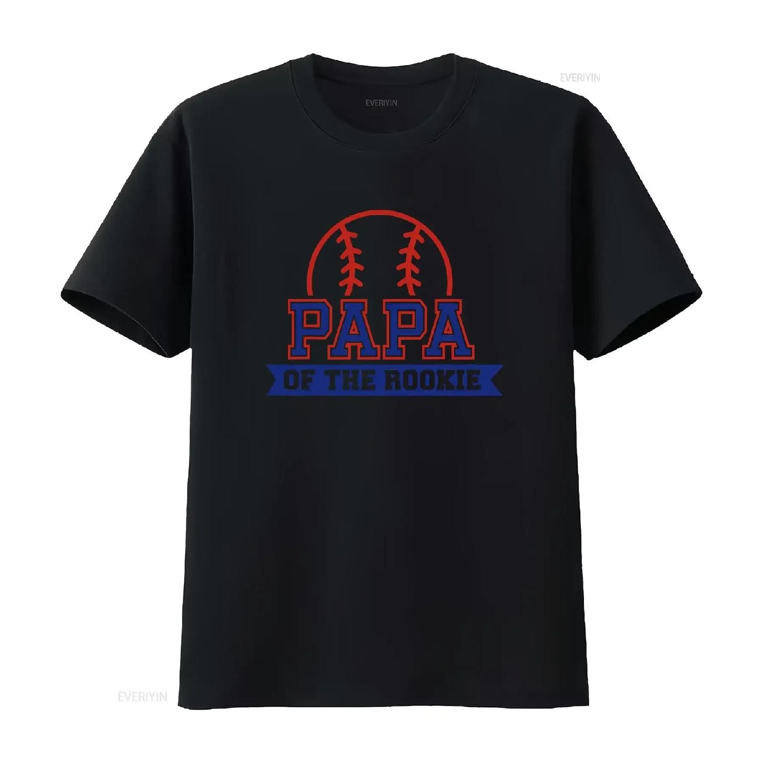 

Papa of Rookie 1st Birthday Baseball Theme Matching Party T Shirt SweaT 19445 vintage Washed designer clothes Casual Stylish S чёрный