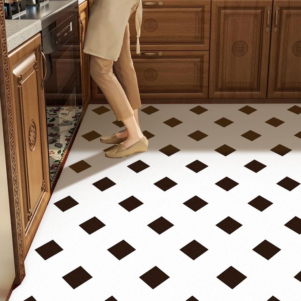 Kuchyňská podložka na podlahu Protiskluzový Koberec odolný proti oleji Pvc Kůže Vodotěsné Podložky pod nohy Dlouhý pruhovaný koberec Moderní styl Domácí dekorace Koberce