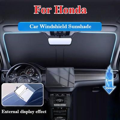 For Honda CR-V HR-V Odyssey Vezel Fit Breeze Civic Accord Car Sunshade Windshield Front UV Protection Auto Exterior Accessories