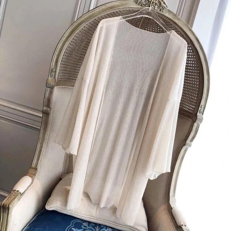 Women's Summer Chiffon Sunscreen Cardigan - Mid-Length, Loose Beach Shawl