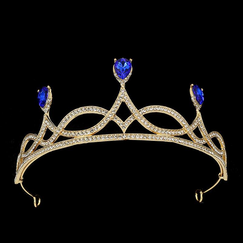 Bridal Headdress Rhinestone Alloy Headband Headdress Wedding Accessories Makeup Dress Hair Accessories Birthday Crown