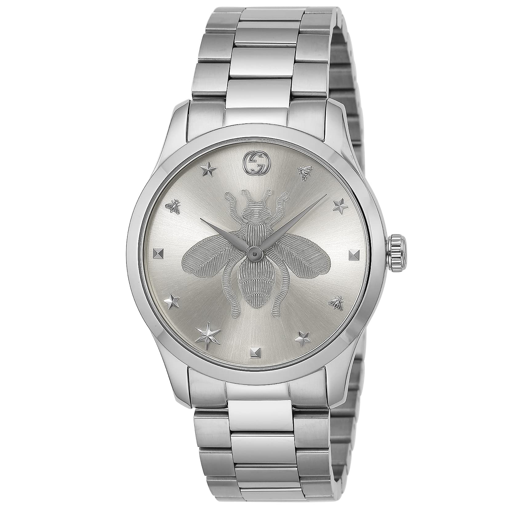 

GUCCI Watch YA1264126 Silver Stainless Steel Quartz Movement G-Timeless [Used]