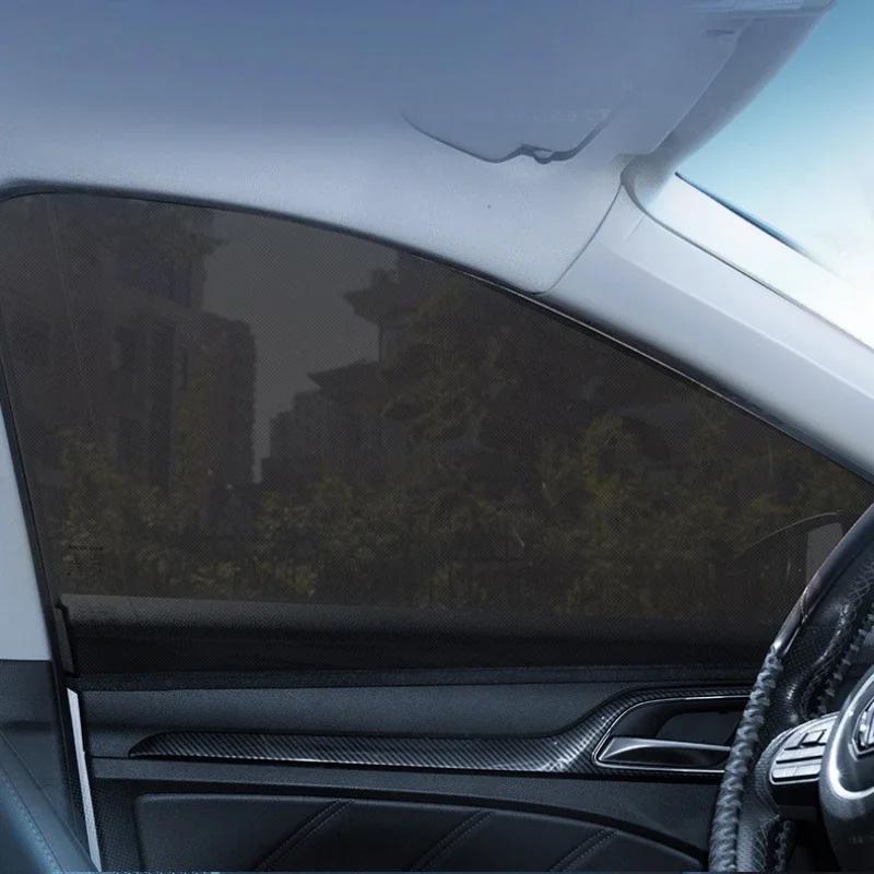 Universal Car Sunshade Curtains Side Window Shades for SUV Mosquito Repellent Mesh Net Auto Accessories