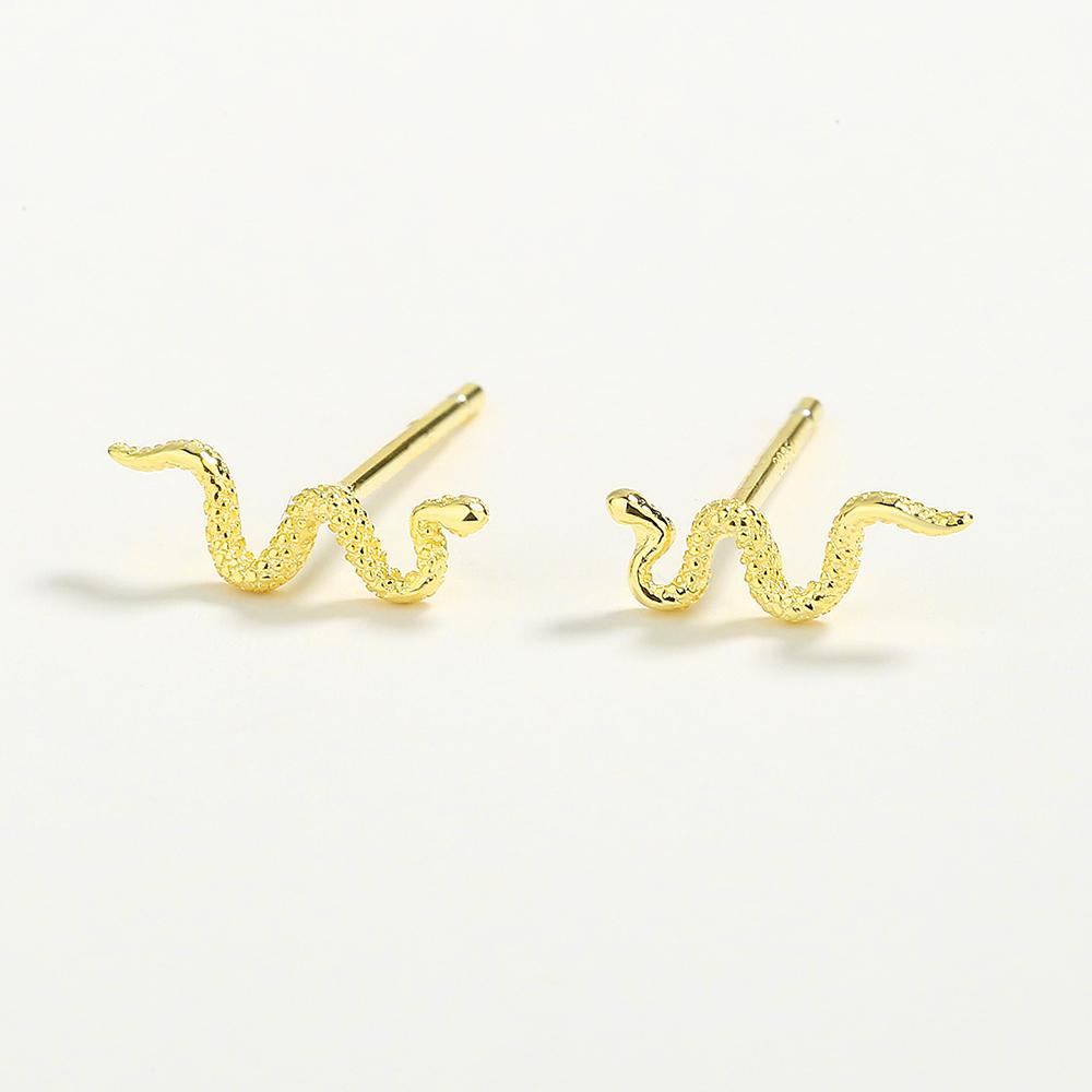 

Изысканные серьги из серебра 925 пробы в форме головы змеи для женщин, оригинальные оригинальные серьги из стерлингового серебра из стерлингового серебра, ювелирные изделия из стерлингового серебра золотой