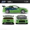 JADA Fast & Furious Alloy Car Model,Brian's Mitsubishi Eclipse, 1:24 Diecast Vehicle Collection Racing Gift Toys for Adults Kid