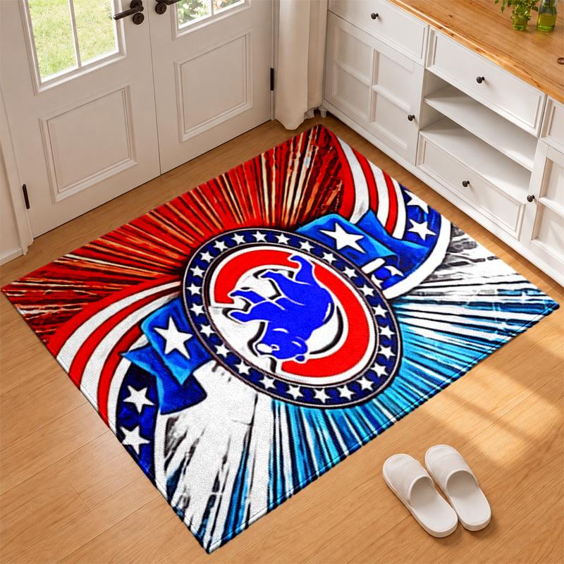 Chicago Cubs Carpet Door Mat for Living Room or Bedroom Protective Mat Under Chair Office Decoration Christmas Gift Birthday Present