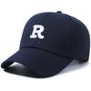 Deep top big head circumference letter baseball cap women's versatile fashion embroidery sunscreen showing face small eaves sunshade cap