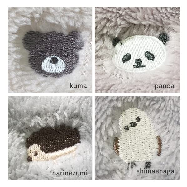 Twin Stream Stream Market Fluffy Animal Blanket, 3-Way, 100x70cm, Embroidered Panda, Pink, FB0172-PI