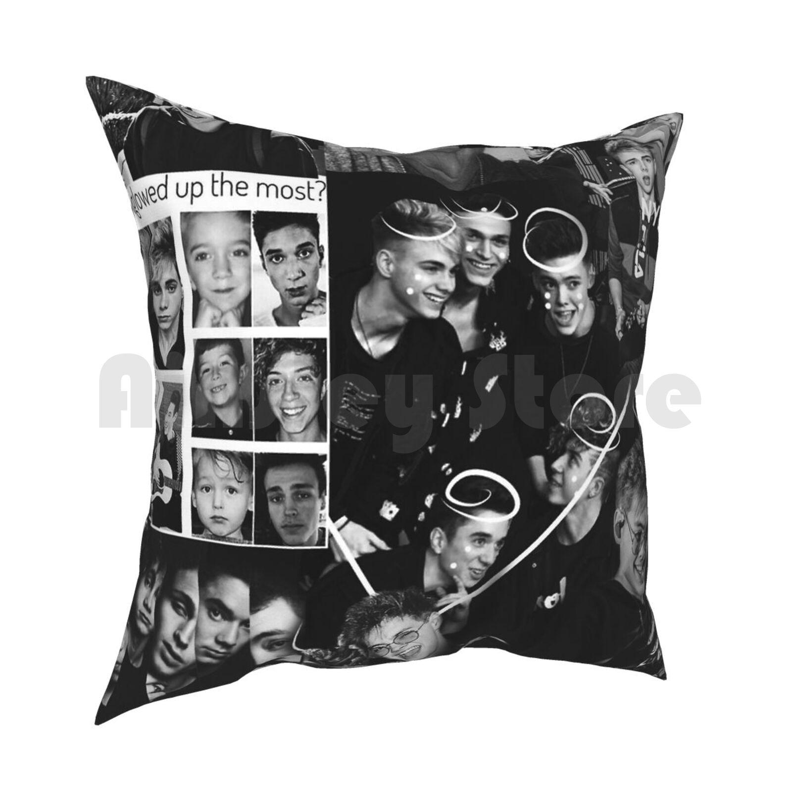 Why Dont We Collage Pillow Case Printed Home Soft Throw Pillow Why Dont We Thanksgiving Merry Christmas Christmas Snow 30cmx30cm