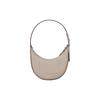 Longchamp Le Roseau Essential 21 Embossed Logo Zipper Closure Leather Half Moon Handbag Women Handbags Almond 10217968266