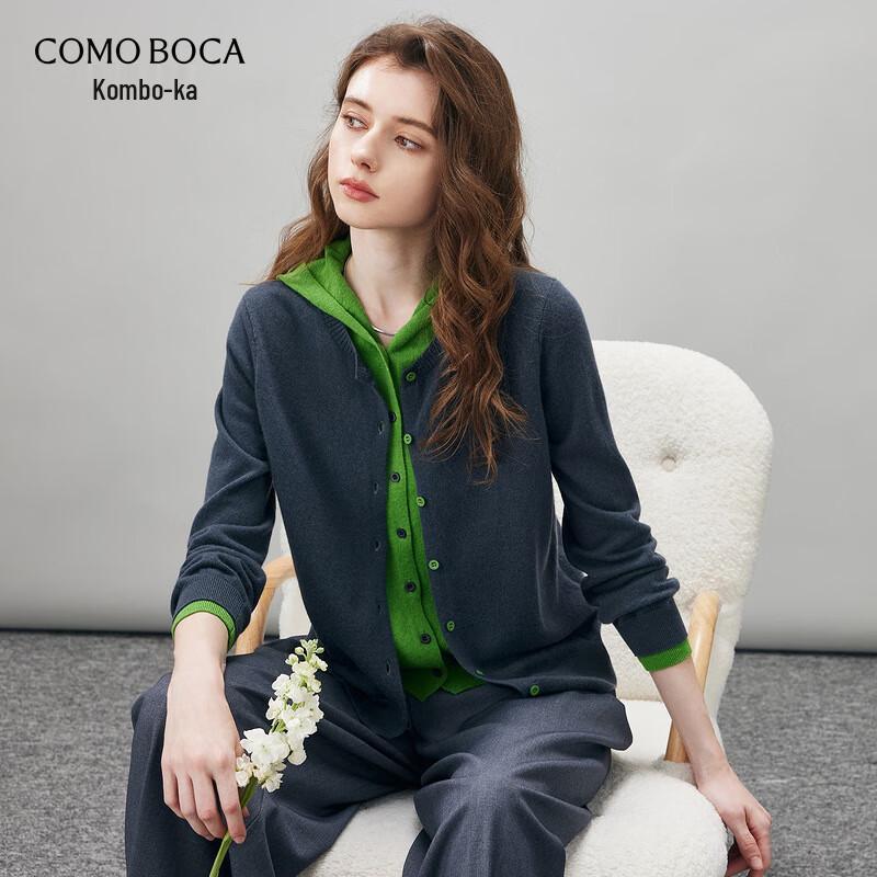 

Kemeng Boka Women s 2025 Autumn/Winter 100% Wool Hooded Cardigan L