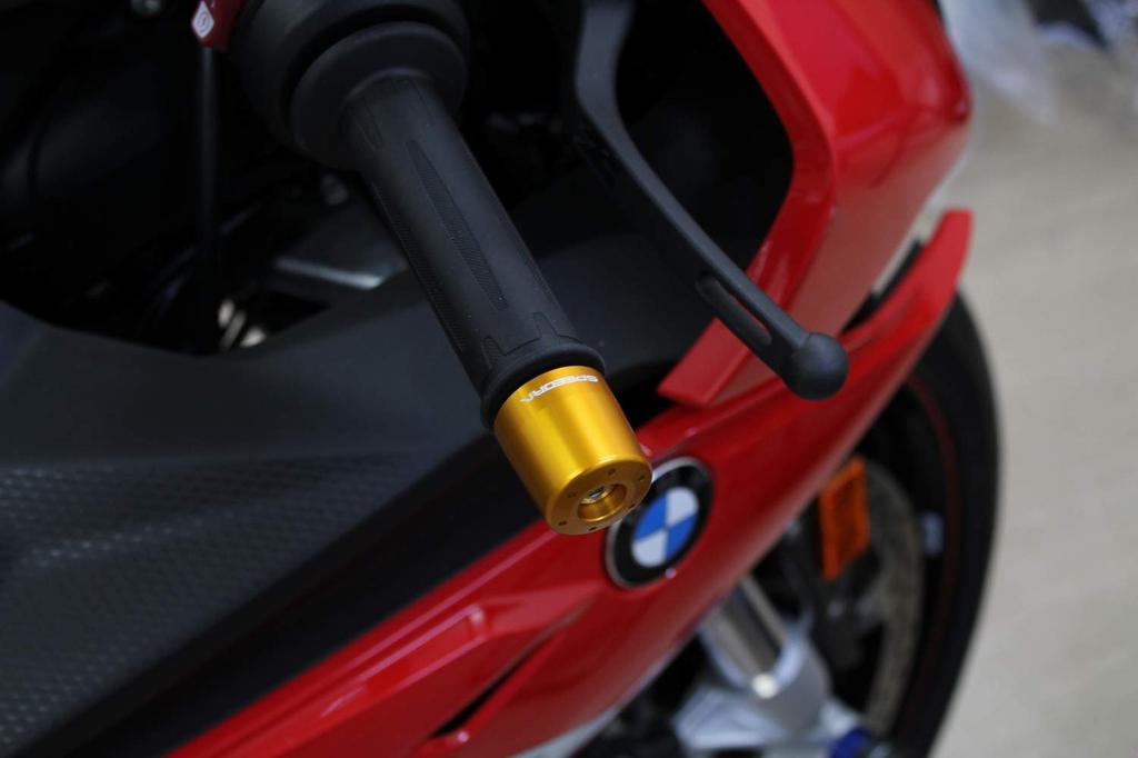 SSK Aluminum Bar End Type B Color: Titanium BMW S1000RR 2019